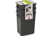 CURVER BIOBOX 2x10L+6L Ensemble de paniers de tri noir 08993-840