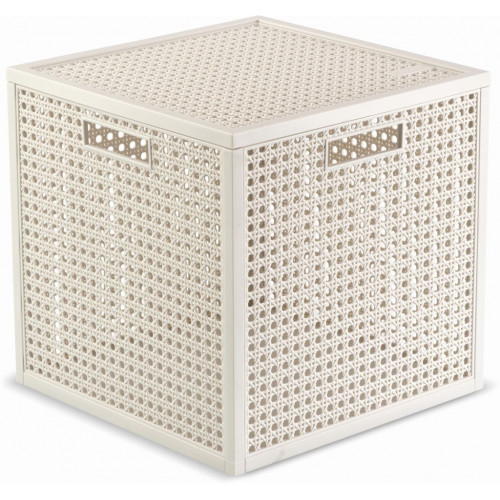 CURVER KAYA 19L Boîte de rangement cube 28 × 28 × 28 cm, beige 17213764 CURVER KAYA 19L Boîte de rangement cube 28 × 28 × 28 cm, beige 17213764