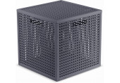 CURVER KAYA 19L Boîte de rangement cube 28 × 28 × 28 cm, bleu-gris 17213764