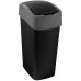 CURVER FLIP BIN 45L Poubelle 65,3 x 29,4 x 37,6 cm noir/argenté 02172-Y09