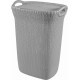 CURVER KNIT 57L Coffre a linge 45 x 61 x 34 cm, gris 03676-099