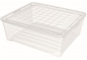 CURVER TEXTILE 10L Boîte de rangement 34,2 x 29,7 x 12,5 cm transparent 03007-001