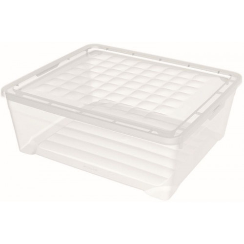 CURVER TEXTILE 10L Boîte de rangement 34,2 x 29,7 x 12,5 cm transparent 03007-001