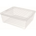 CURVER TEXTILE 10L Boîte de rangement 34,2 x 29,7 x 12,5 cm transparent 03007-001