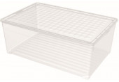 CURVER TEXTILE 45L Boîte de rangement 59,6 x 39,4 x 23 cm transparent 03008-001