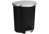 CURVER TRIO 40L Poubelle a pédale 47,8 x 39,4 x 59,2 cm noir 03942-26