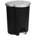 CURVER TRIO 40L Poubelle a pédale 47,8 x 39,4 x 59,2 cm noir 03942-26