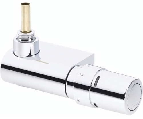 Danfoss VHX-MONO kit de vanne de radiateur coudée avec capteur RAX, chrome, 013G4285 Danfoss VHX-MONO kit de vanne de radiateur coudée avec capteur RAX, chrome, 013G4285
