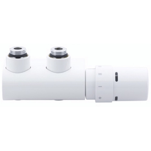 Danfoss Set VHX-DUO vanne de radiateur design VHX-D avec tete RAX blanc 013G4281