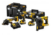 DeWALT DCK422P3T Pack de 4 outils DCD796+DCH273+DCF887+DCG405+3 x 5,0 Ah+DCB115