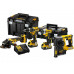 DeWALT DCK422P3T Pack de 4 outils DCD796+DCH273+DCF887+DCG405+3 x 5,0 Ah+DCB115