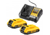 DeWALT DCB1104D2-QW KIT 18 V XR (2× batteries 2,0 Ah plus chargeur DCB1104)