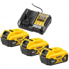 DeWALT DCB1104P3 Pack Chargeur DCB1104 + 3x DCB184 (18V/5,0Ah)