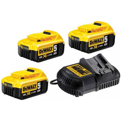 DeWALT DCB115P3 Pack Chargeur DCB115 + 18V 3x5,0Ah