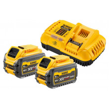 DeWALT DCB118T2-QW Pack XR FlexVolt 54V Chargeur DCB118 + 18V 2x6,0Ah