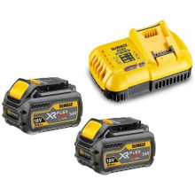 DeWALT DCB118T2 Pack XR FlexVolt 54V Chargeur DCB118 + 18V 2x6,0Ah