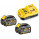 DeWALT DCB118T2 Pack XR FlexVolt 54V Chargeur DCB118 + 18V 2x6,0Ah