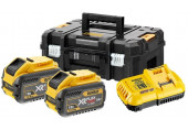 DeWALT DCB118Y2T Kit chargeur et batteries 18V / 54V Flexvolt Li-Ion avec coffret Tstak