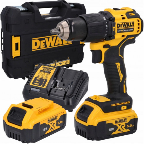 DeWALT DCD709P2T Perceuse visseuse percussion (60Nm/18V2x5,0Ah) Tstak