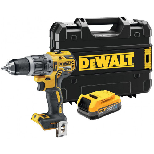 DeWALT DCD796E1T Perceuse a Percussion XR 18V (70Nm,1x1,7Ah PowerStack)sans chargeur,Tstak