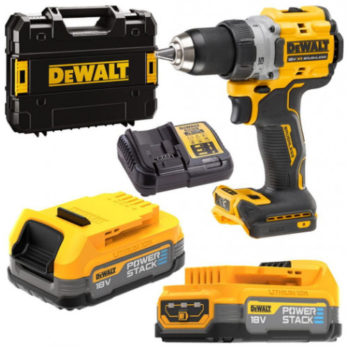 DeWALT DCD800E2T Perceuse-visseuse XR (90Nm/18V/2x1,7Ah PowerStack) Tstak