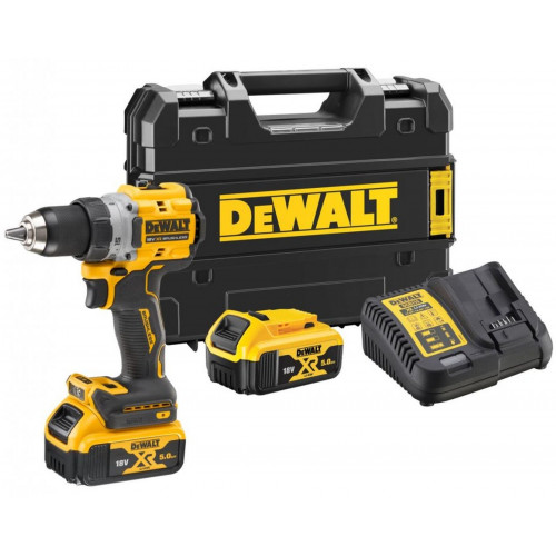 DeWALT DCD800P2T Perceuse-visseuse XR 18V (90Nm, 2x5,0Ah) Tstak