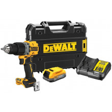 DeWALT DCD805E1T Perceuse a Percussion XR (90Nm/18V/1x1,7Ah PowerStack) Tstak