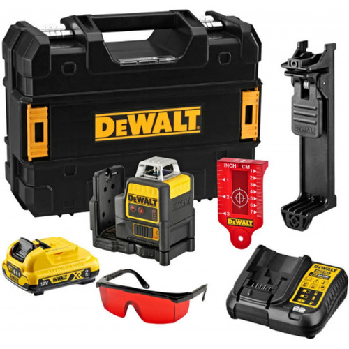 DeWALT DCE0811D1R Laser croix 2x360° XR (10,8V/1x2,0 Ah) Tstak