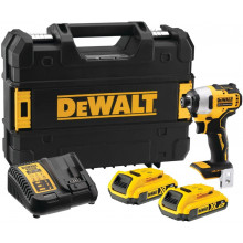 DeWALT DCF809D2T Visseuse a percussion sans fil 1/4" /190Nm XR (18V/2x2,0Ah) Tstak