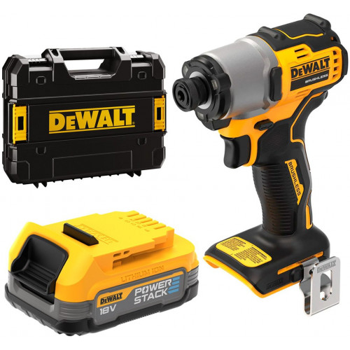 DeWALT DCF840E1T Visseuse a chocs 1/4" (192Nm/18V/1x1,7Ah PowerStack) Tstak