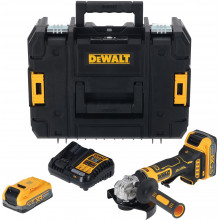 DeWALT DCG404S2T-QW Meuleuse d'angle XR sans fil (125mm/18V/sans batterie/Coffret Tstak)