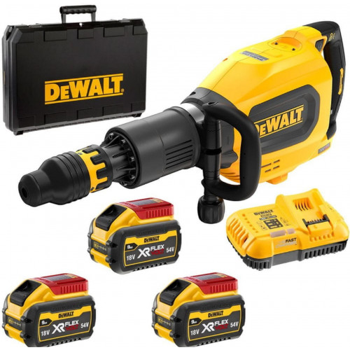 DeWALT DCH911X3 Marteau de démolition SDS-Max FlexVolt (27J/54V/3x9,0Ah) coffret DeWALT DCH911X3 Marteau de démolition SDS-Max FlexVolt (27J/54V/3x9,0Ah) coffret