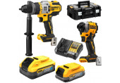 DeWALT PowerStack DCK2052H1E1T Pack de batteries combiné(DCD999+DCF850+18V/1,7Ah/5,0Ah)