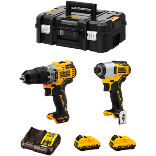 DeWALT DCK2111L2T Kit (DCD706 + DCF801 + 2 x 3,0 Ah + DCB112 + TSTAK II) DeWALT DCK2111L2T Kit (DCD706 + DCF801 + 2 x 3,0 Ah + DCB112 + TSTAK II)