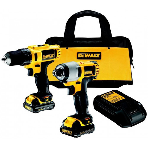 DeWALT DCK211C2 Perceuse Visseuse / a chocs Accus XR Li-Ion (12V/ 2x1,3Ah)