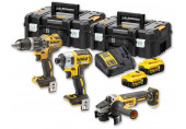 DeWALT DCK384P2T Jeu d'outils a batterie (DCD796+DCF887+DCG405+18V/2x5.0Ah) 2xTstak