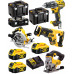 DeWALT DCK421P3T Kombo kit 18V (DCD791,DCS570,DCS331,DCS367,3 x DCB184,DCB115, 3xTSTAK)