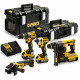 DeWALT DCK422P3T Pack combiné DCG405+DCH273+DCD796+DCF887 (18V/3x5,0Ah) 2x Toughsystem