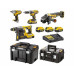 DeWALT DCK428P3T Jeu d'outils a batterie (DCD796+DCH273+DCG405+DCF894+3x 18V/5.0Ah)2xTstak