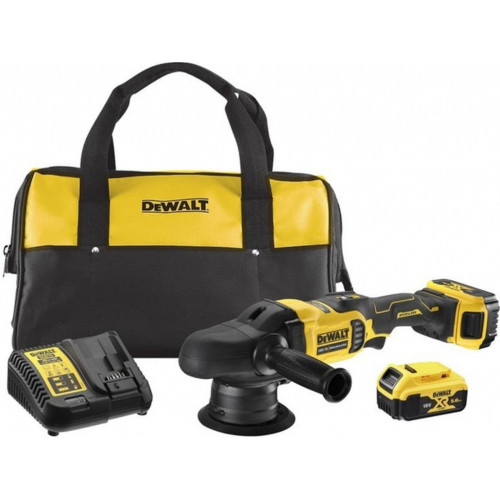 DeWALT DCM848P2 Polisseuse orbitale 125mm XR (18V/2x5,0Ah) Sac