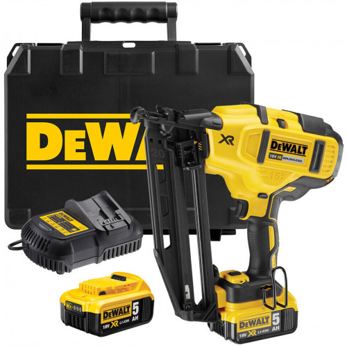 DeWALT DCN660P2 Cloueur de finition sans-fil 63 mm XR (18V/2x5,0Ah) Tstak