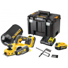 DeWALT DCP580P2 Rabot 82mm XR (18V/2x5,0Ah) Tstak