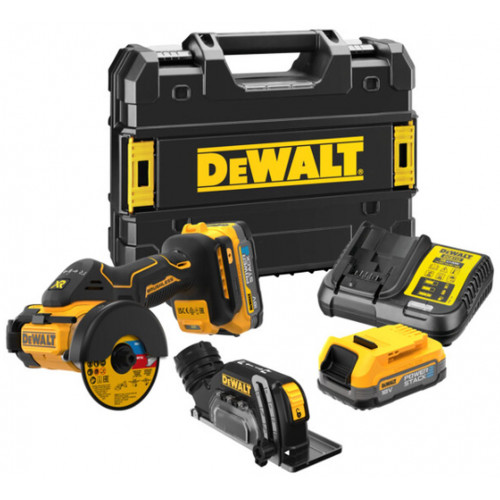 DeWALT DCS438E2T Meuleuse (76 mm) 18V (2x1,7Ah Powerstack) Tstak