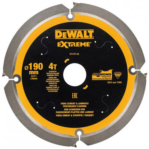 DeWALT DT1472 Lame de scie circulaire PCD 190/30 mm 4Z