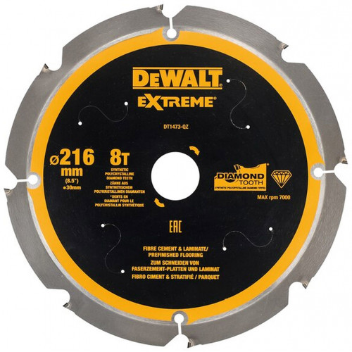 DeWALT DT1473 Lame de scie circulaire 216 x 30 mm 8Z