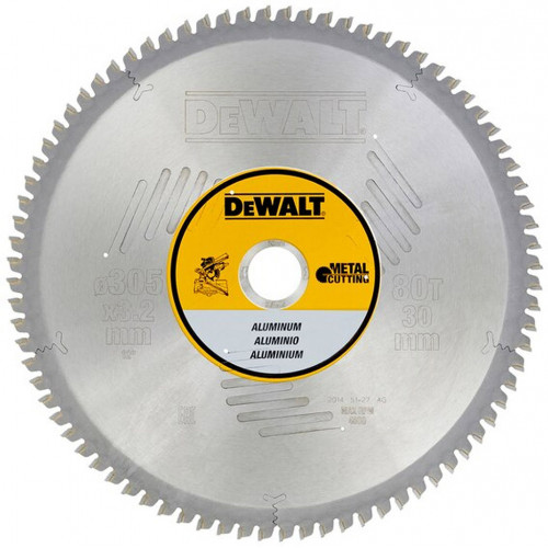 DeWALT DT1916 Lame de scie circulaire 305 x 30 x 80T TCG -5Â°