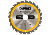DeWALT DT1944 Lame de scie circulaire, 190 x 30 mm, 24 dents