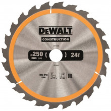 DeWALT DT1956 Lame de scie circulaire, stationnaire, 250 x 30 mm, 24 dents