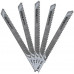 DeWALT DT2060 Lame de scie HCS PVC, Argent, 30 mm, Set de 5 Pieces