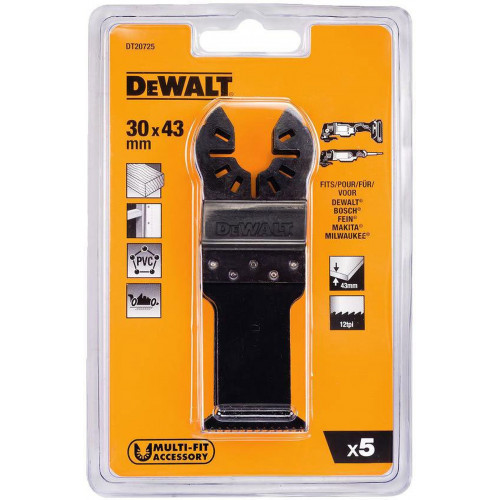 DeWALT DT20725 lame de scie pour bois coupes rapides 31 mm 5 pieces